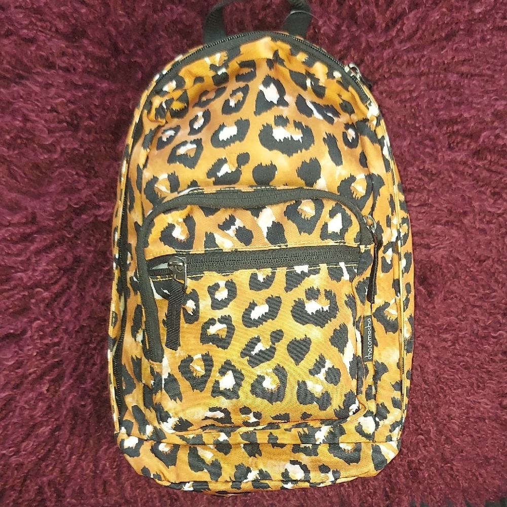 Leopard Print Backpack